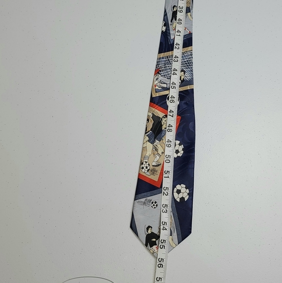 Dimoda Silk Handmade Necktie Soccer Theme - Picture 5 of 5